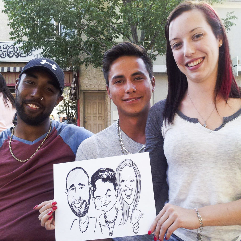 fringe festival caricatures for friends