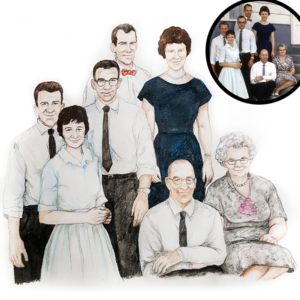 custom-drawing-family-portrait-from-photo-saskatoon